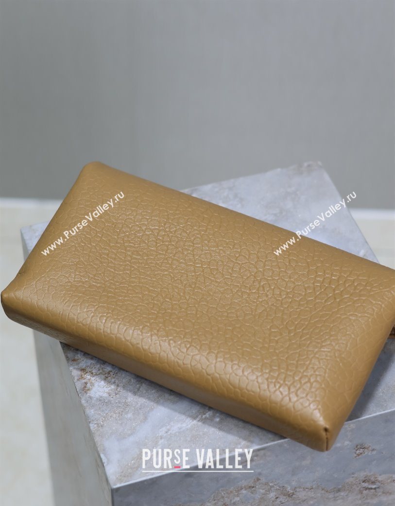 Saint Laurent Cassandre Large Envelope Pouch in Embossed Lambskin Clay Yellow 2025 769307 (YY-250625105)