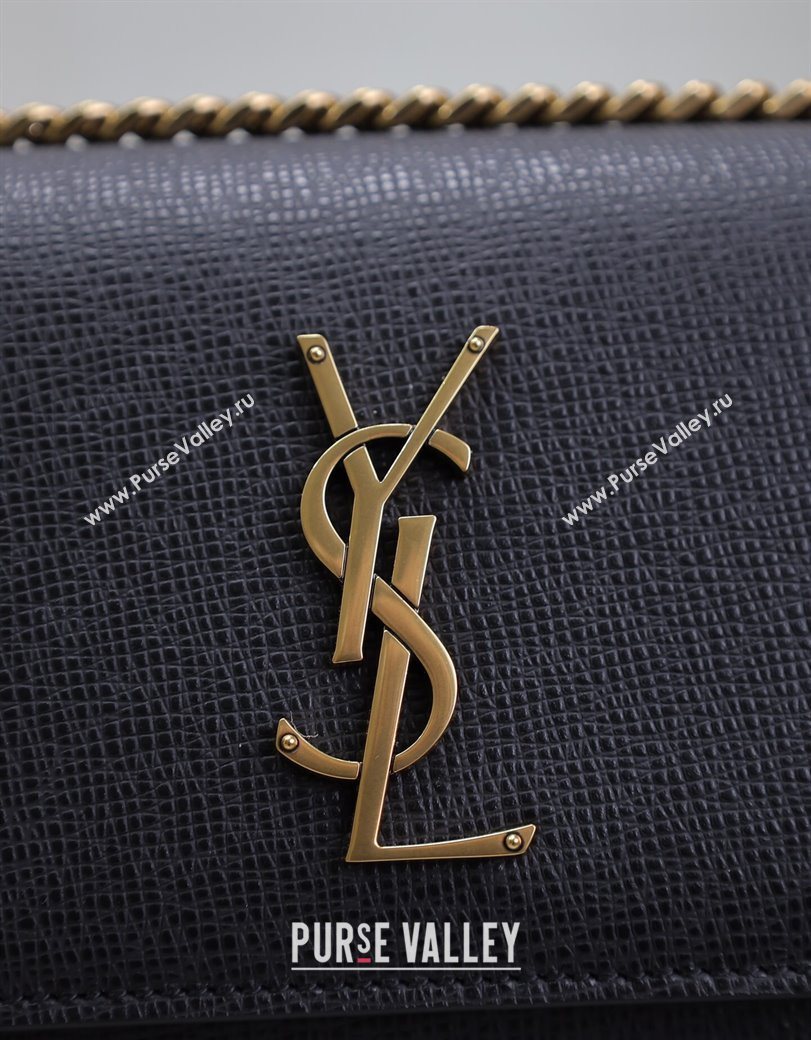 Saint Laurent Sunset Medium Bag in Saffiano Leather 442906 Black/Gold 2025 (YY-250625097)