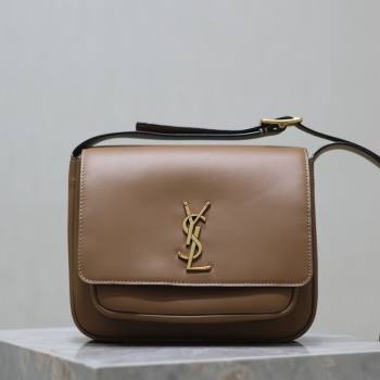 Saint Laurent Niki Satchel Bag in Leather Brown 2025 718556 (YY-250625084)