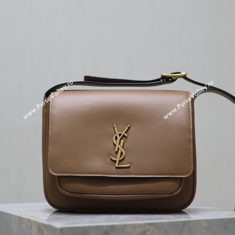 Saint Laurent Niki Satchel Bag in Leather Brown 2025 718556 (YY-250625084)