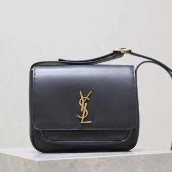 Saint Laurent Niki Satchel Bag in Leather Black/Gold 2025 718556 (YY-250625085)