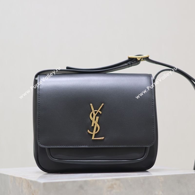 Saint Laurent Niki Satchel Bag in Leather Black/Gold 2025 718556 (YY-250625085)