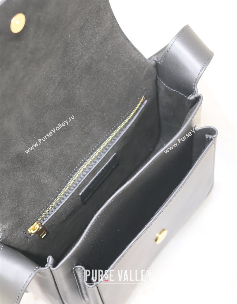 Saint Laurent Niki Satchel Bag in Leather Black/Gold 2025 718556 (YY-250625085)