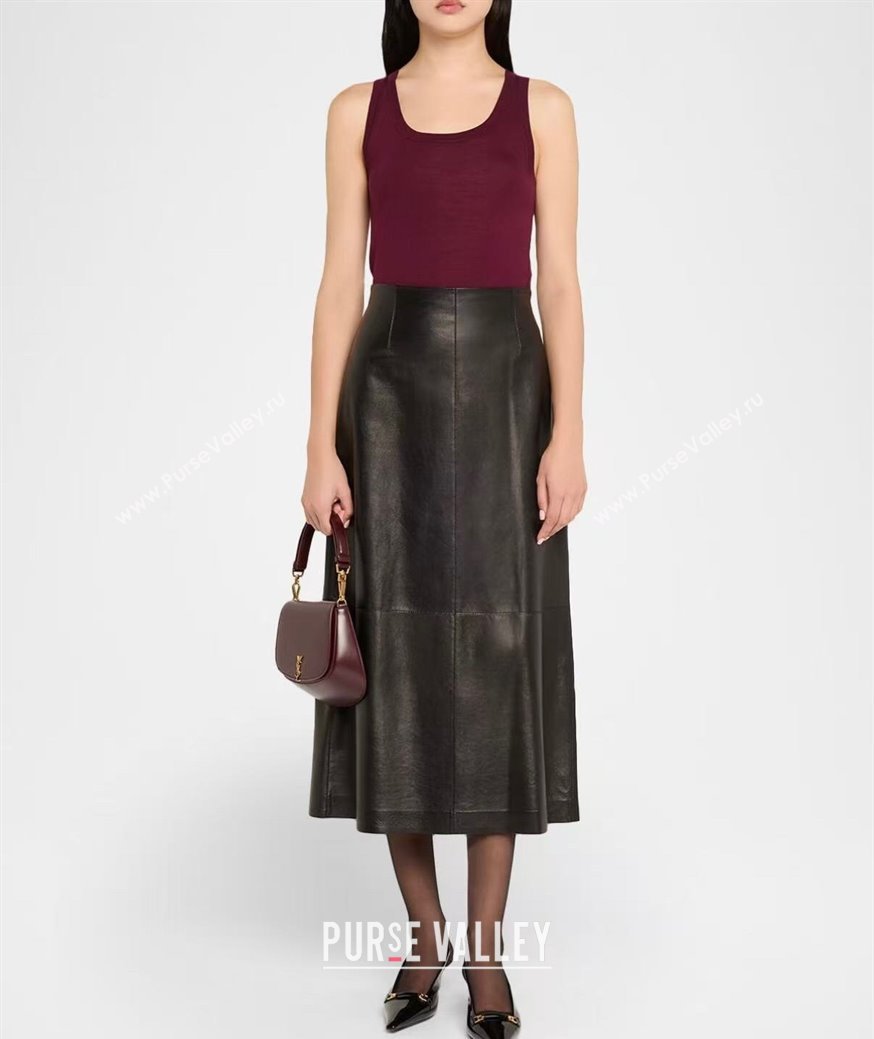 Saint Laurent Voltaire Bag in Calf Leather Burgundy 2025 753824 (YY-250924144)