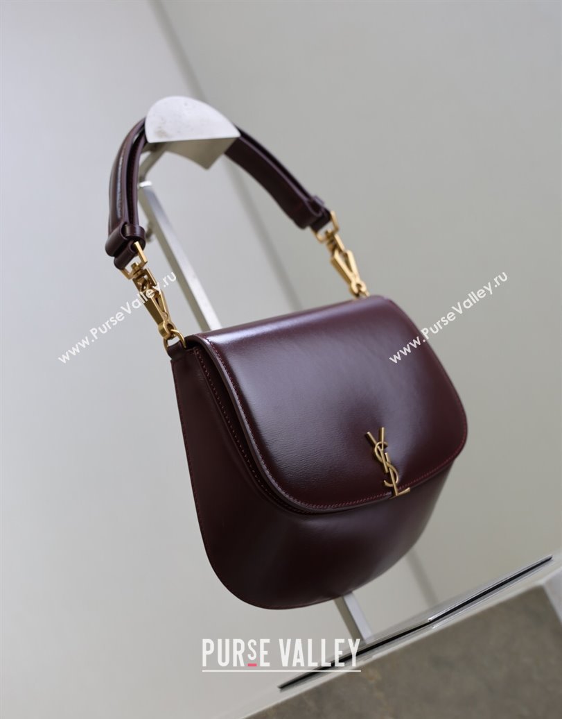 Saint Laurent Voltaire Bag in Calf Leather Burgundy 2025 753824 (YY-250924144)