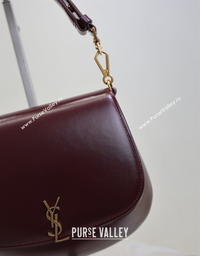 Saint Laurent Voltaire Bag in Calf Leather Burgundy 2025 753824 (YY-250924144)