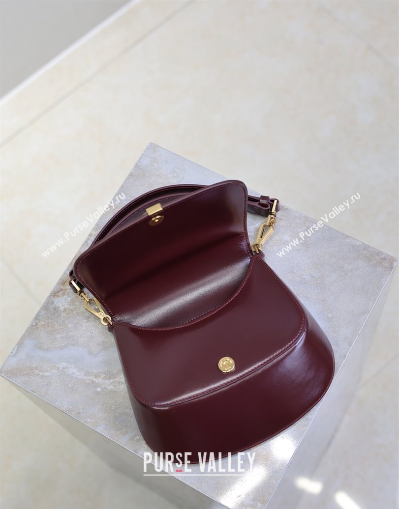 Saint Laurent Voltaire Bag in Calf Leather Burgundy 2025 753824 (YY-250924144)