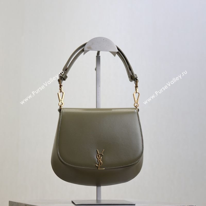 Saint Laurent Voltaire Bag in Calf Leather Green 2025 753824 (YY-250924145)