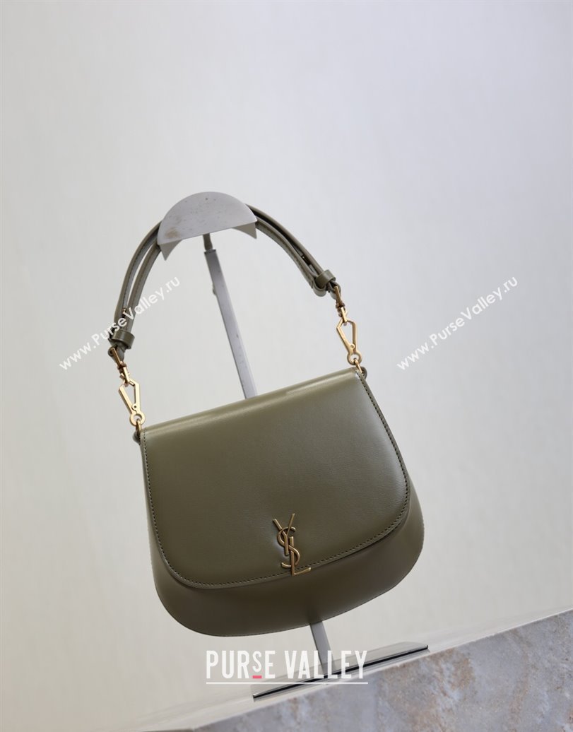 Saint Laurent Voltaire Bag in Calf Leather Green 2025 753824 (YY-250924145)