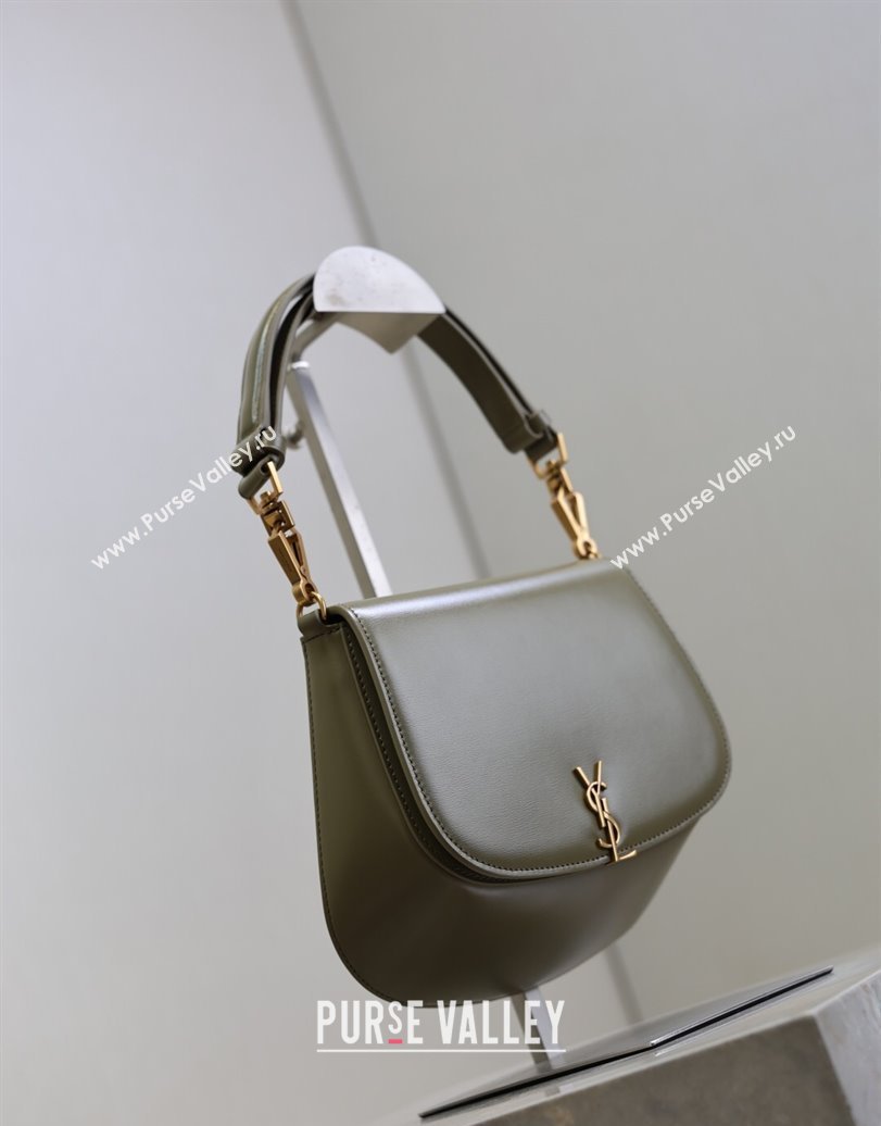 Saint Laurent Voltaire Bag in Calf Leather Green 2025 753824 (YY-250924145)