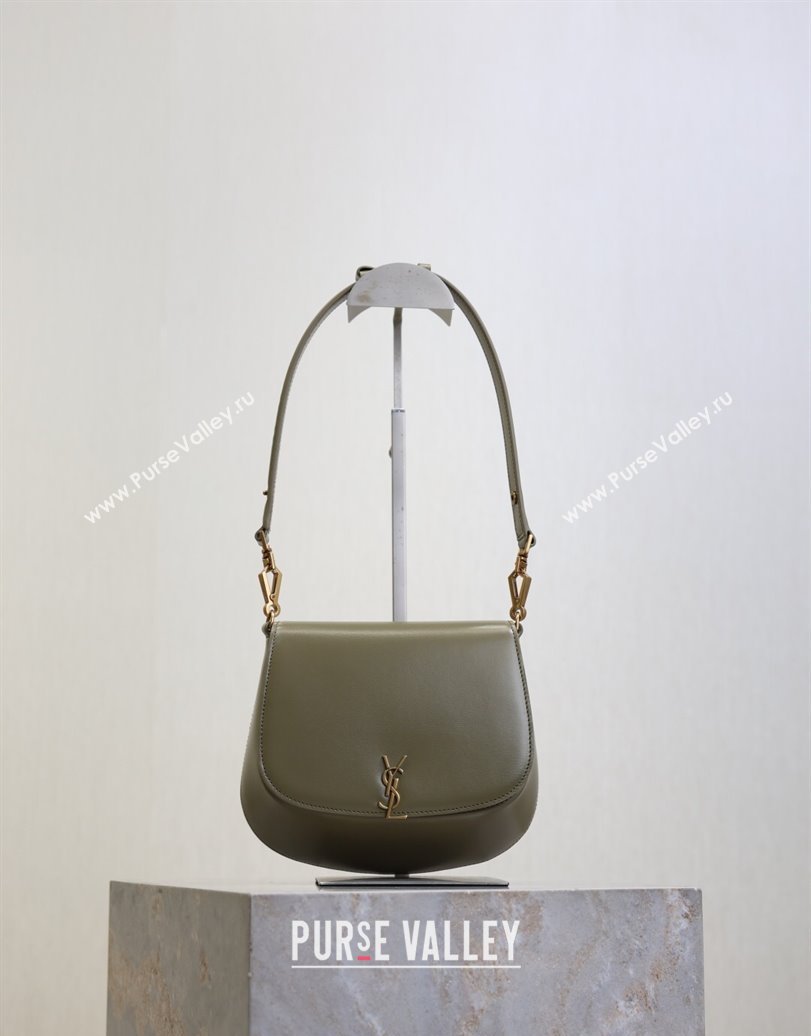 Saint Laurent Voltaire Bag in Calf Leather Green 2025 753824 (YY-250924145)