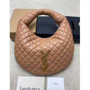 Saint Laurent Icarino Hobo Bag in Quilted Nappa Leather Rose Pink 2025 858160 (YY-250924067)
