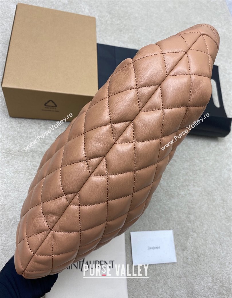 Saint Laurent Icarino Hobo Bag in Quilted Nappa Leather Rose Pink 2025 858160 (YY-250924067)
