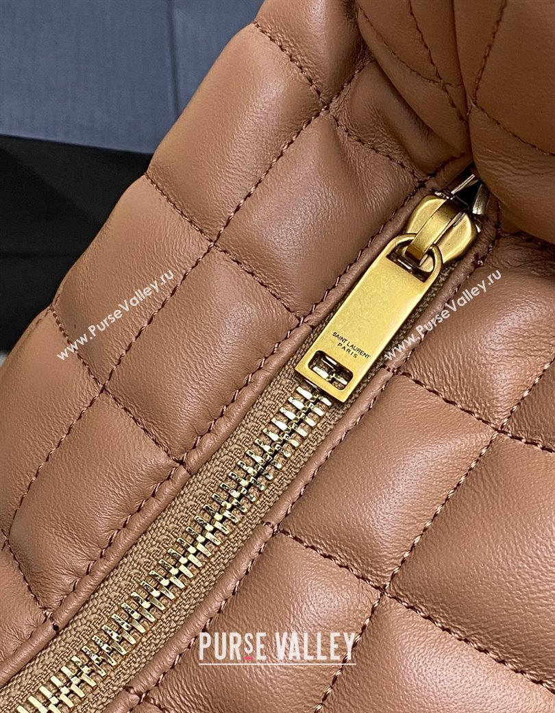 Saint Laurent Icarino Hobo Bag in Quilted Nappa Leather Rose Pink 2025 858160 (YY-250924067)