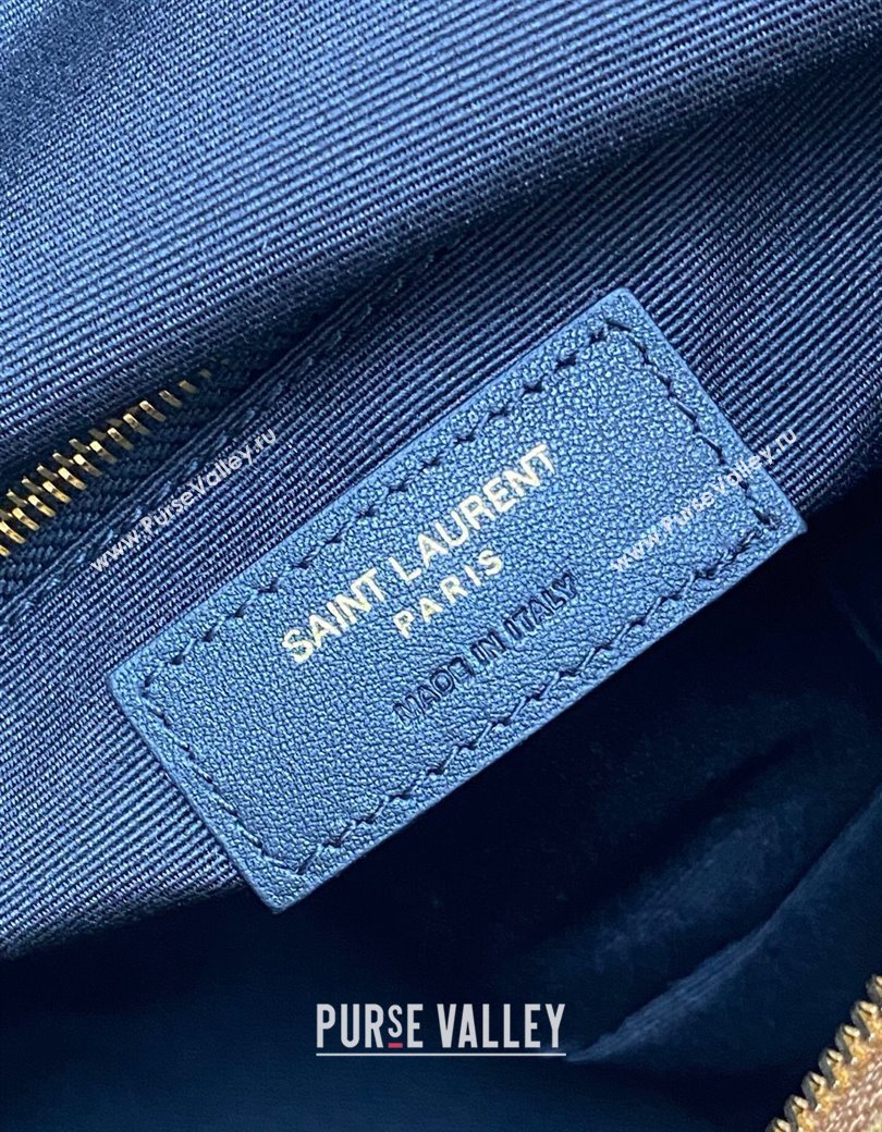 Saint Laurent Icarino Hobo Bag in Quilted Suede Caramel Cognac Brown 2025 858160 (YY-250924070)