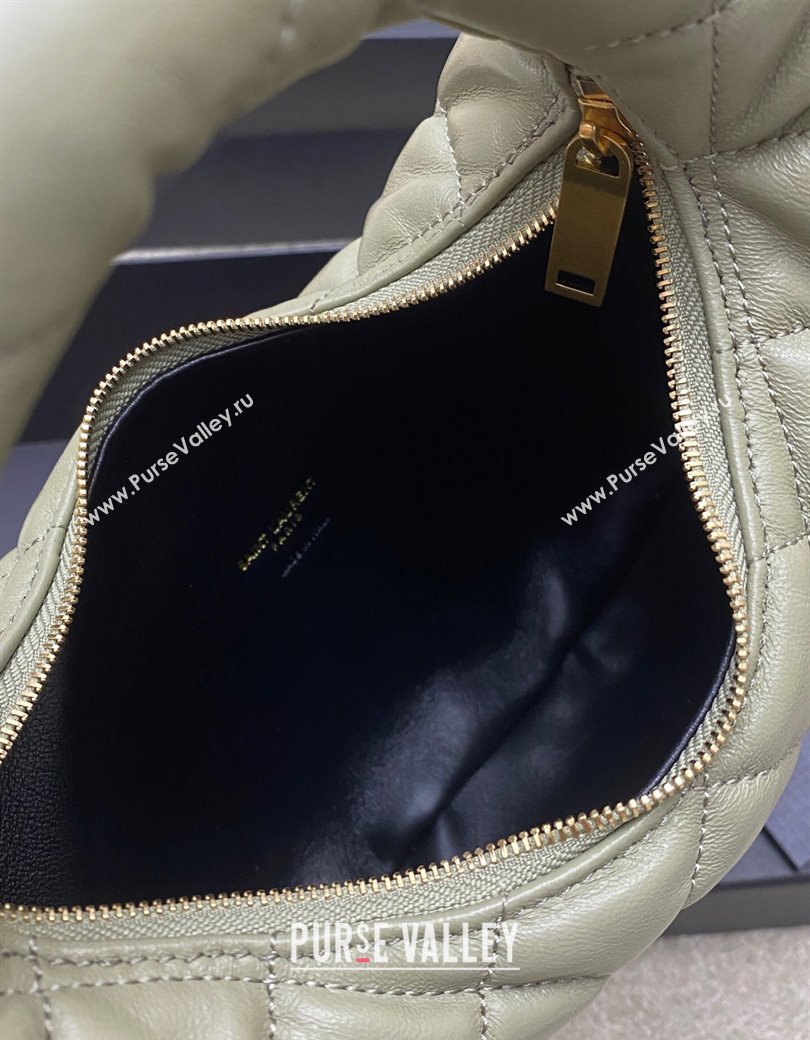 Saint Laurent Icarino Mini Bag in Quilted Nappa Leather Moss Green/Gold 2025 851689 (YY-250924056)