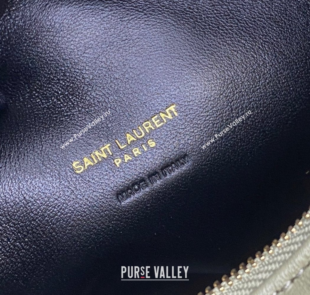 Saint Laurent Icarino Mini Bag in Quilted Nappa Leather Moss Green/Gold 2025 851689 (YY-250924056)