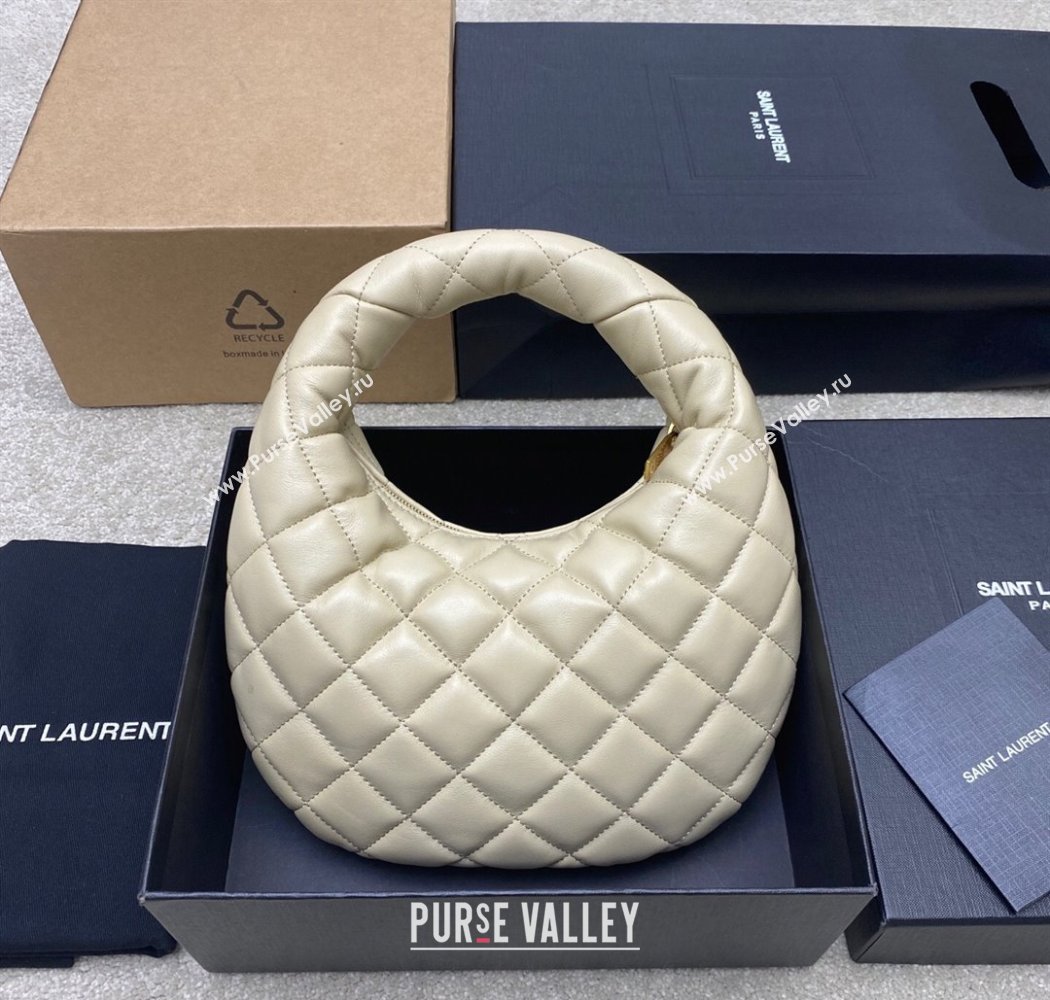 Saint Laurent Icarino Mini Bag in Quilted Nappa Leather Light Apicot 2025 851689 (YY-250924059)