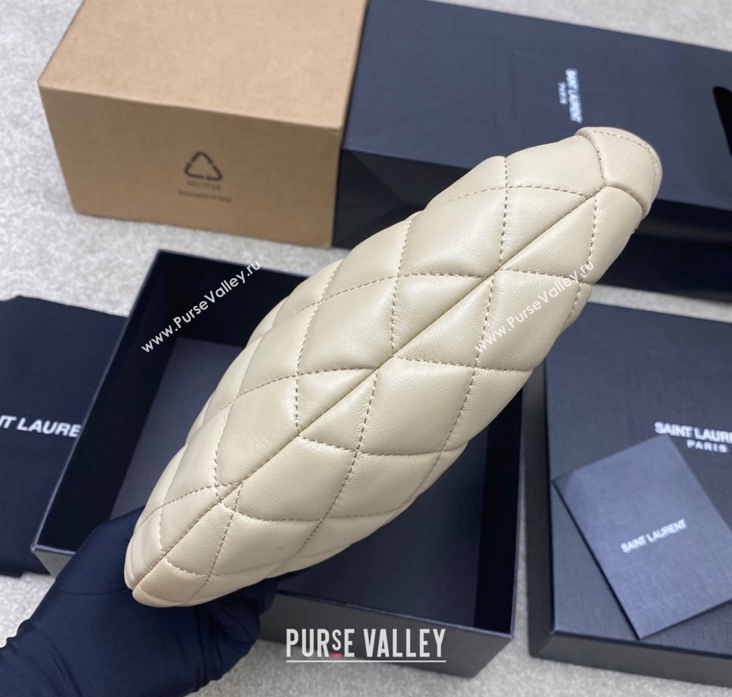 Saint Laurent Icarino Mini Bag in Quilted Nappa Leather Light Apicot 2025 851689 (YY-250924059)