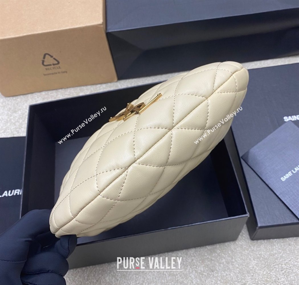 Saint Laurent Icarino Mini Bag in Quilted Nappa Leather Light Apicot 2025 851689 (YY-250924059)