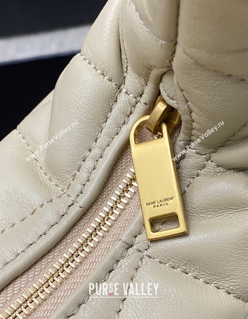 Saint Laurent Icarino Mini Bag in Quilted Nappa Leather Light Apicot 2025 851689 (YY-250924059)