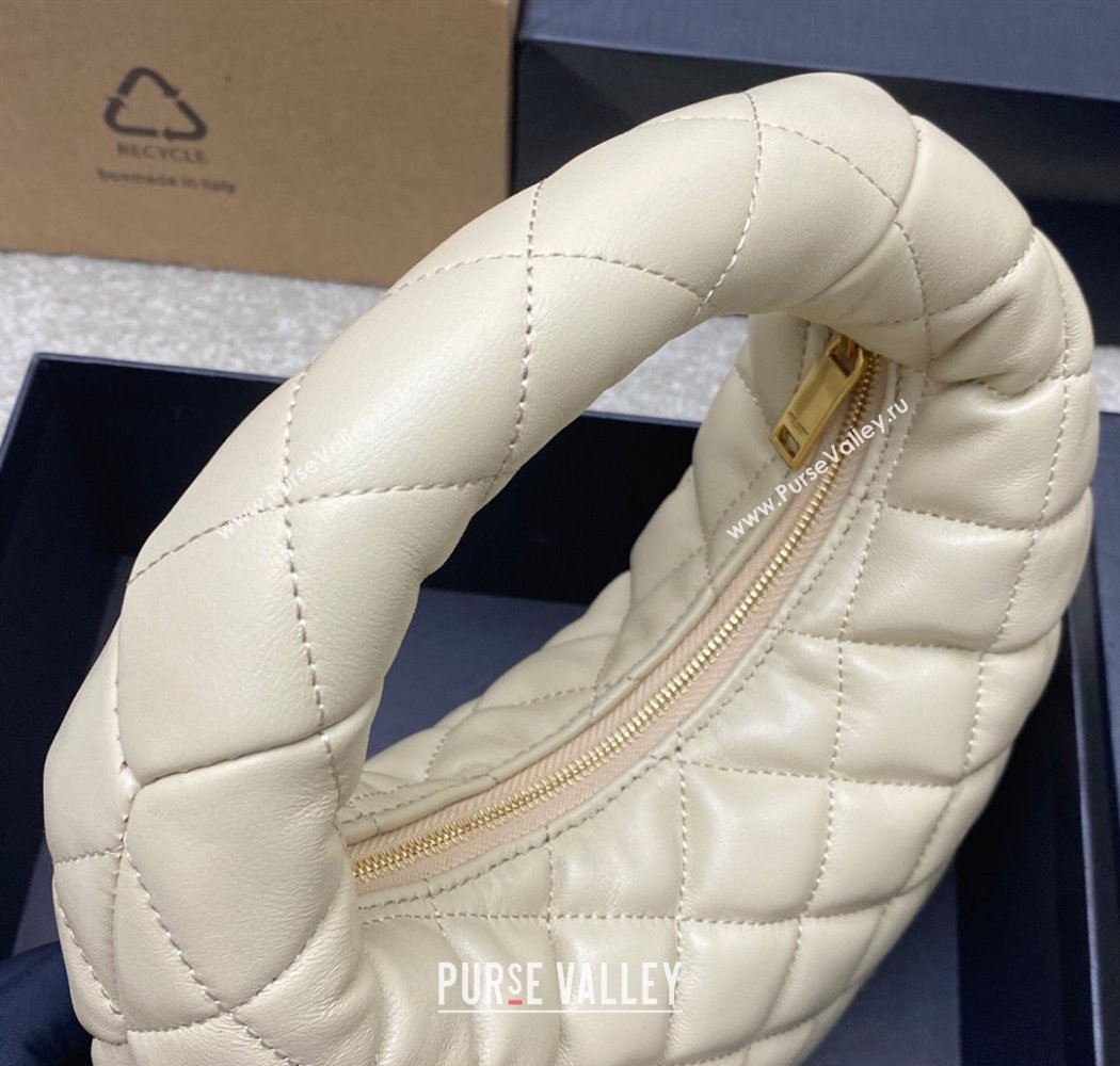 Saint Laurent Icarino Mini Bag in Quilted Nappa Leather Light Apicot 2025 851689 (YY-250924059)