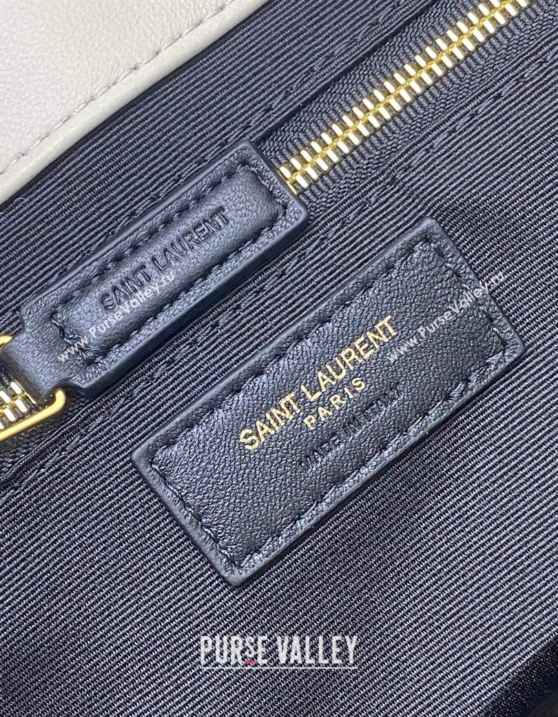 Saint Laurent Icare Medium Shopping Bag in Quilted Nappa Leather White 2025 858191 (YY-250924082)