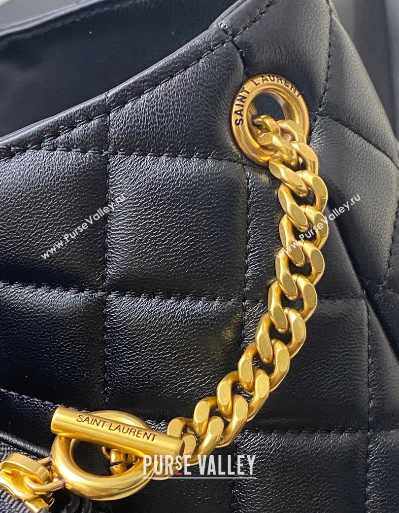 Saint Laurent Icare Medium Shopping Bag in Quilted Nappa Leather Black 2025 858191 (YY-250924084)