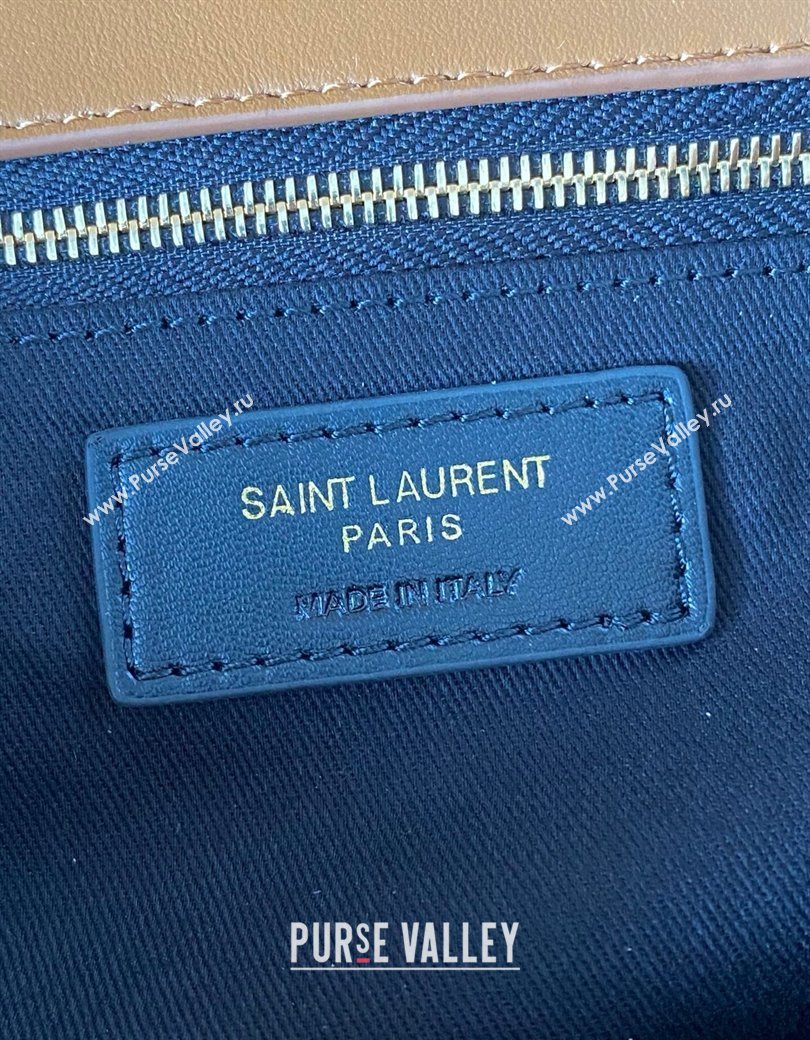Saint Laurent Calypso Large Bag in Suede Brown2 2025 777399 (YY-250924086)