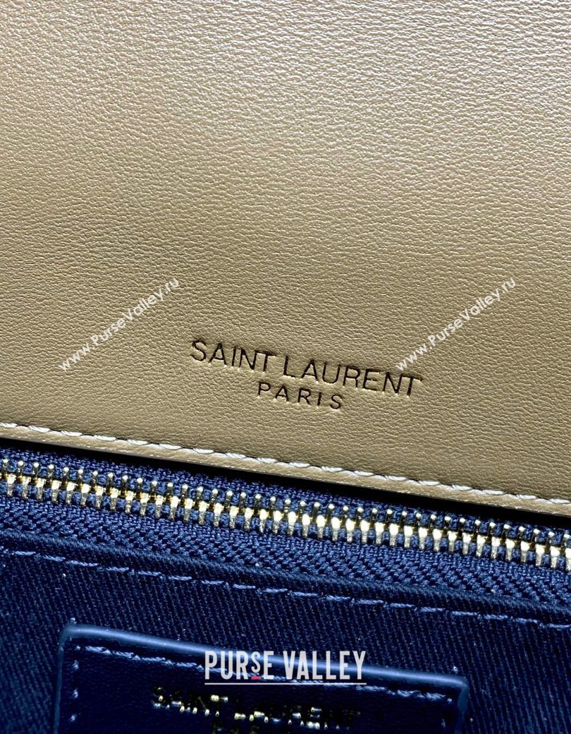 Saint Laurent Calypso Large Bag in Suede Khaki 2025 777399 (YY-250924087)