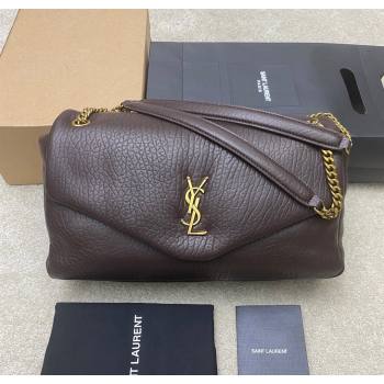 Saint Laurent Calypso Large Bag in Grained Lambskin 777399 Coffee Brown 2025 (YY-250924088)