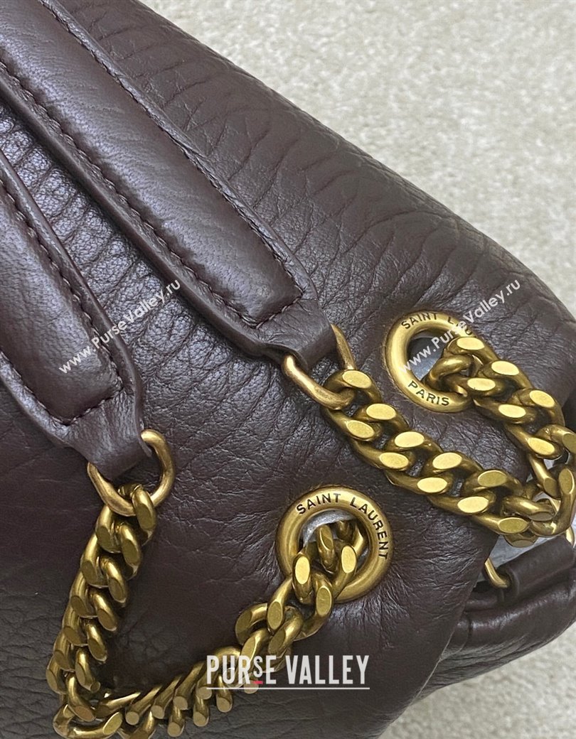 Saint Laurent Calypso Large Bag in Grained Lambskin 777399 Coffee Brown 2025 (YY-250924088)