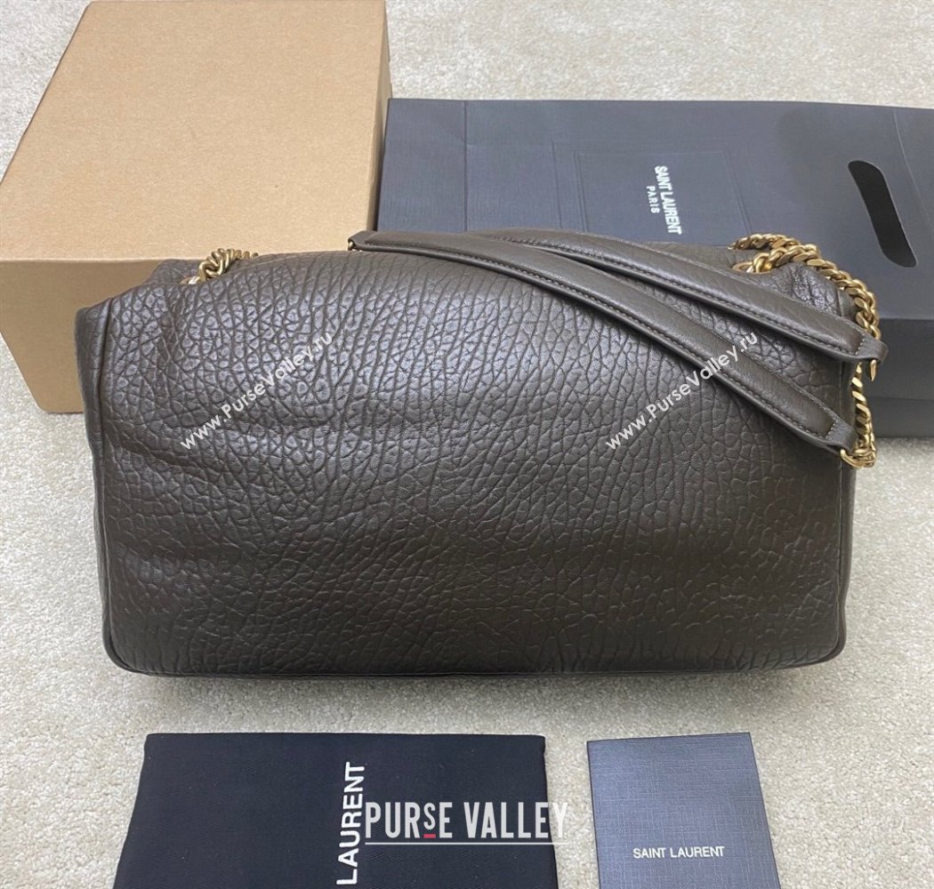 Saint Laurent Calypso Large Bag in Grained Lambskin 777399 Musk Green 2025 (YY-250924091)