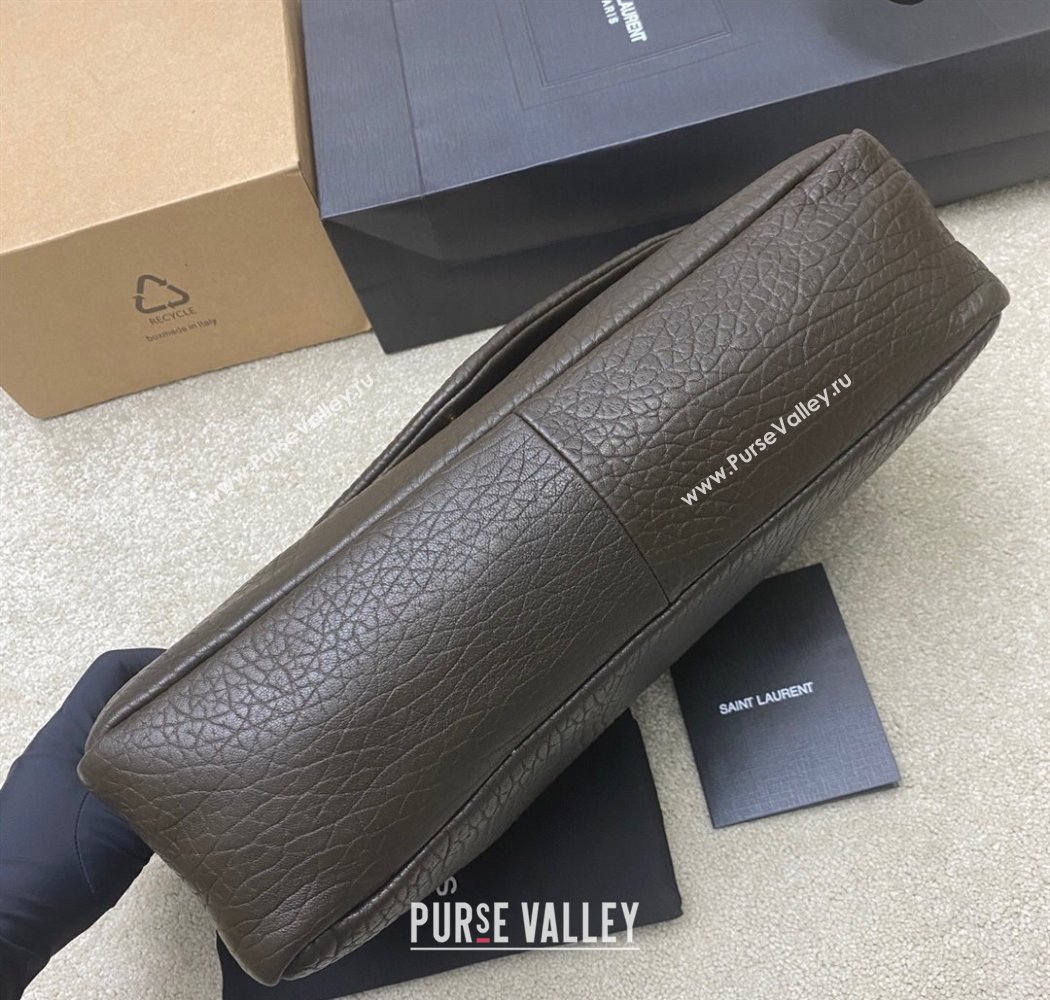 Saint Laurent Calypso Large Bag in Grained Lambskin 777399 Musk Green 2025 (YY-250924091)