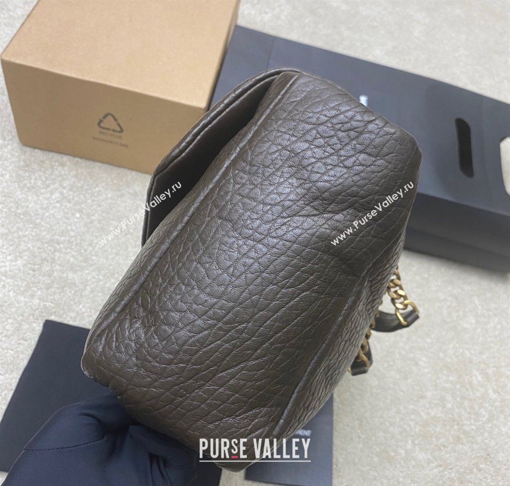 Saint Laurent Calypso Large Bag in Grained Lambskin 777399 Musk Green 2025 (YY-250924091)
