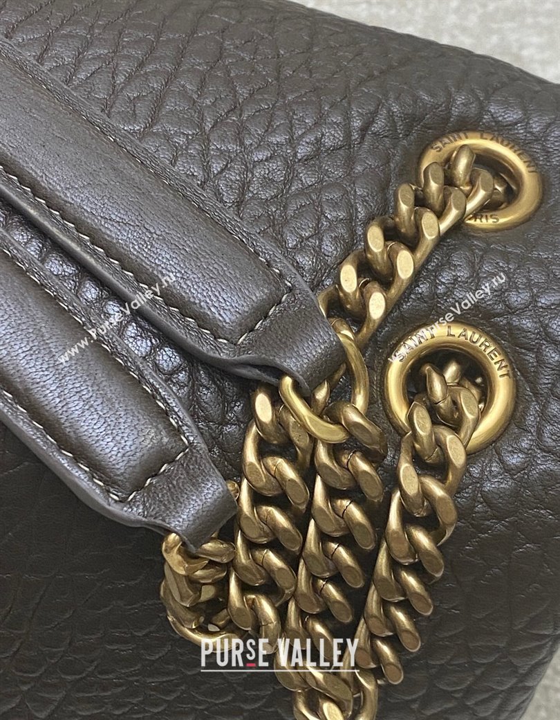 Saint Laurent Calypso Large Bag in Grained Lambskin 777399 Musk Green 2025 (YY-250924091)