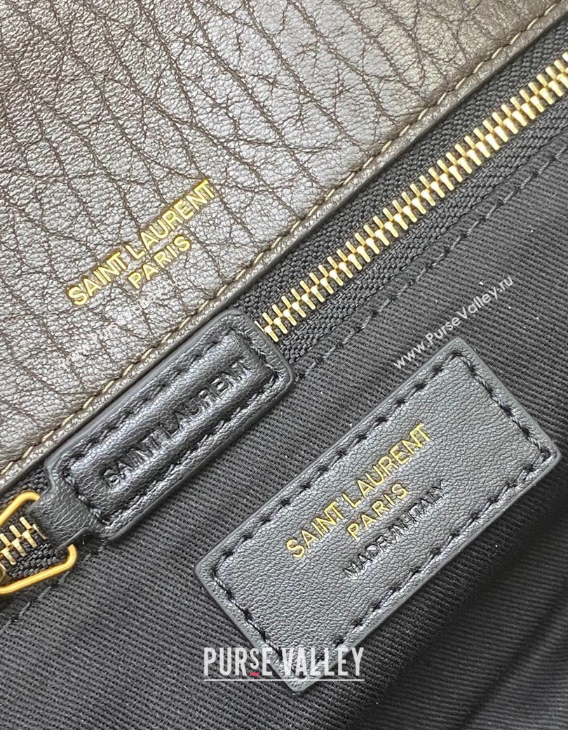 Saint Laurent Calypso Large Bag in Grained Lambskin 777399 Musk Green 2025 (YY-250924091)