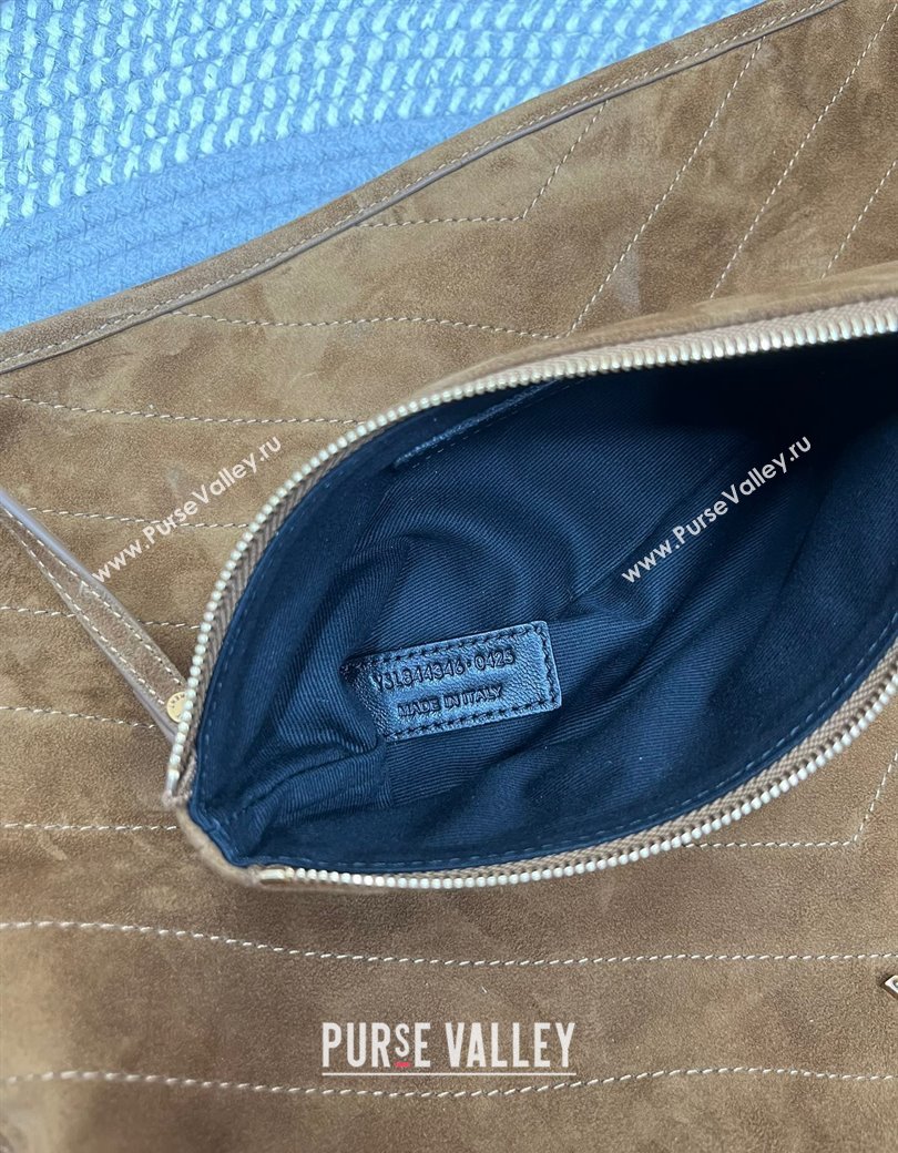 Saint Laurent Niki Supple Bucket Bag in Suede Brown2 2025 8443461 (nana-250924053)