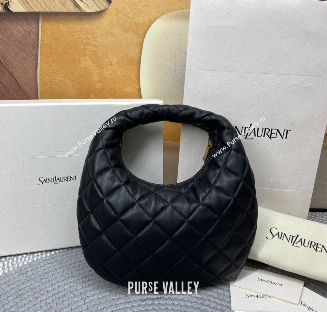 Saint Laurent Icarino Mini Bag in Quilted Nappa Leather Black 2025 851689 (nana-250924055)