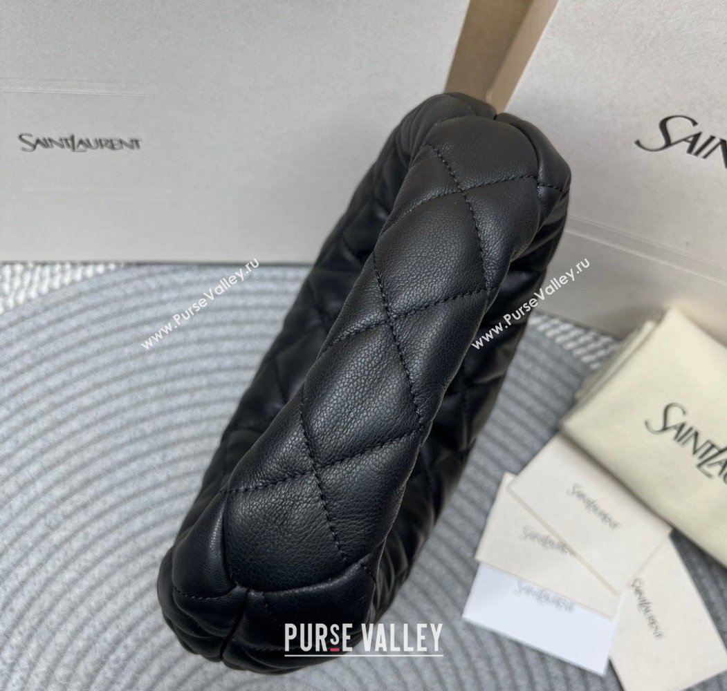 Saint Laurent Icarino Mini Bag in Quilted Nappa Leather Black 2025 851689 (nana-250924055)