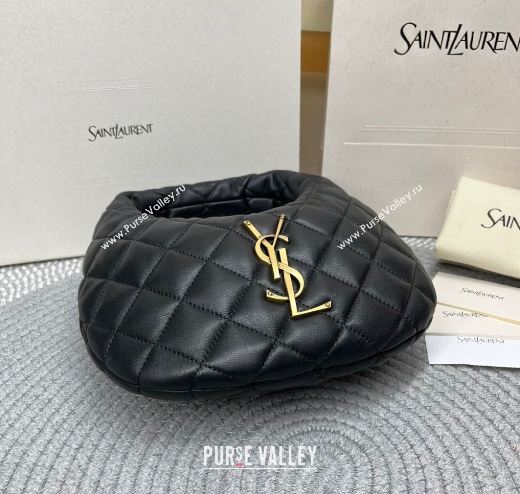Saint Laurent Icarino Mini Bag in Quilted Nappa Leather Black 2025 851689 (nana-250924055)