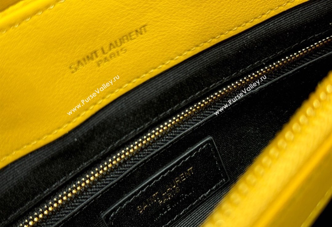 Saint Laurent Loulou Large Bag in "Y" Suede 459749 Yellow 2025 (YY-250924105)