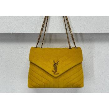 Saint Laurent Loulou Large Bag in "Y" Suede 459749 Yellow 2025 (YY-250924105)