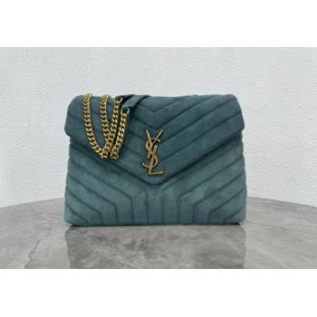 Saint Laurent Loulou Large Bag in "Y" Suede 459749 Green1 2025 (YY-250924106)