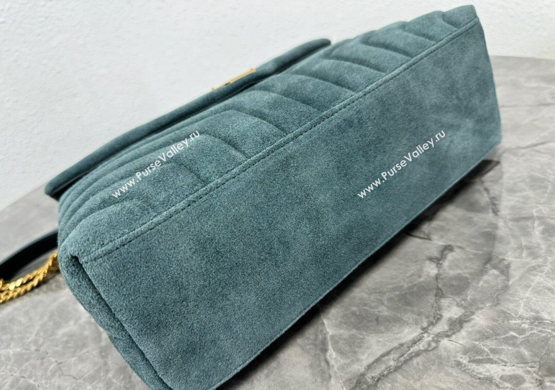 Saint Laurent Loulou Large Bag in "Y" Suede 459749 Green1 2025 (YY-250924106)