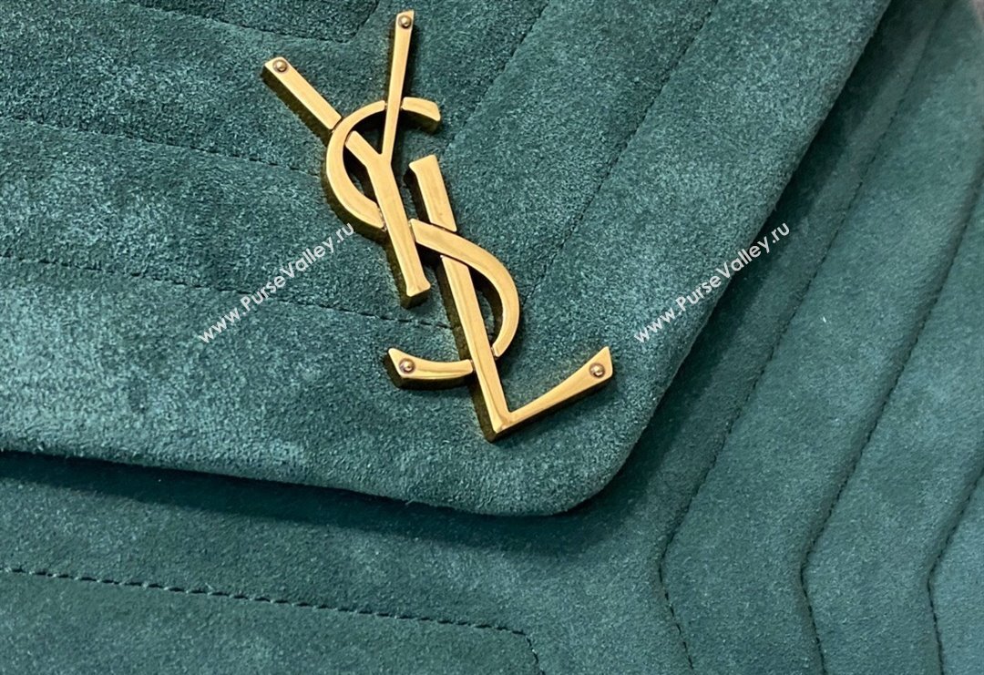 Saint Laurent Loulou Large Bag in "Y" Suede 459749 Green2 2025 (YY-250924108)