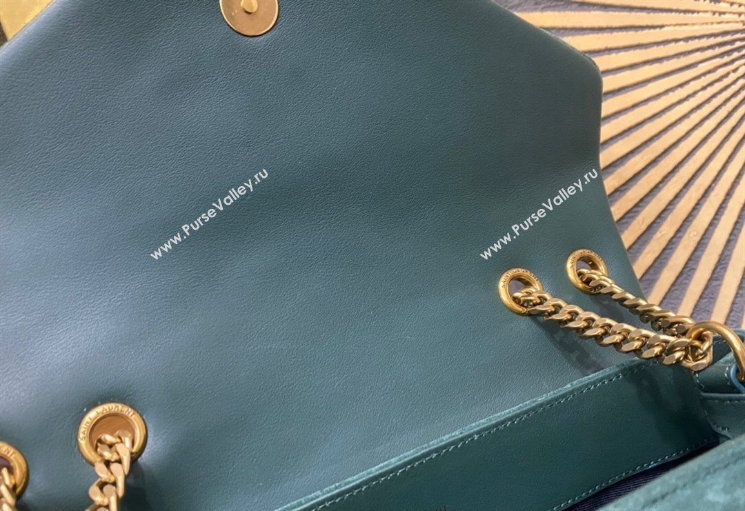 Saint Laurent Loulou Large Bag in "Y" Suede 459749 Green2 2025 (YY-250924108)