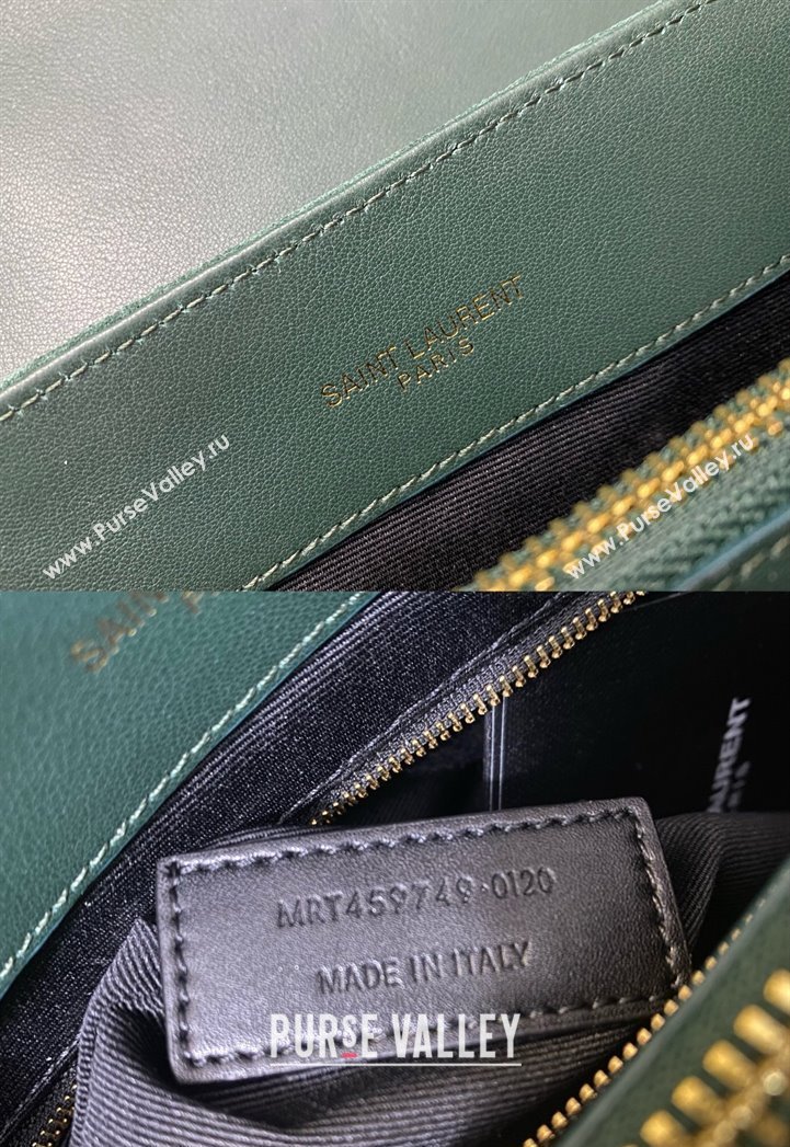 Saint Laurent Loulou Large Bag in "Y" Suede 459749 Green2 2025 (YY-250924108)