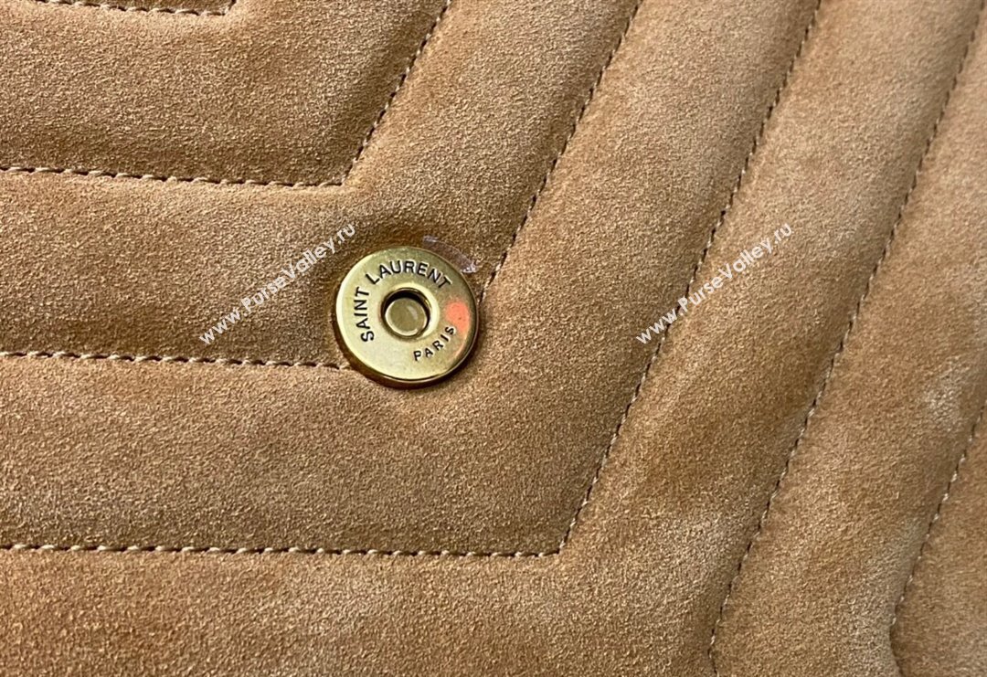 Saint Laurent Loulou Large Bag in "Y" Suede 459749 Light Brown 2025 (YY-250924112)