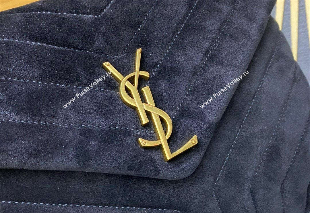 Saint Laurent Loulou Large Bag in "Y" Suede 459749 Black 2025 (YY-250924113)